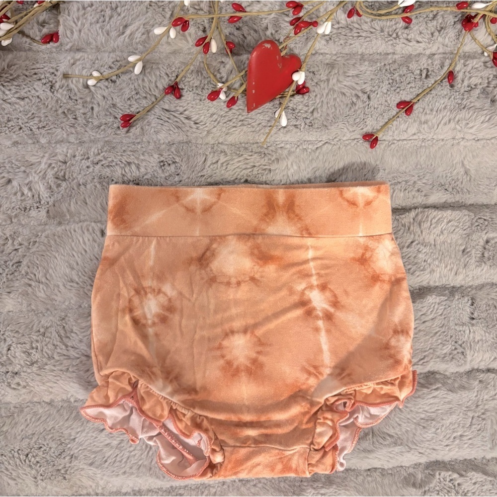 Angel Dear X Spearmint Love 12 - 18 Months Peach Tie Dye Bloomers, Bummies
